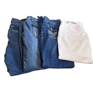 CATO State of Independence Lot of 4 Women's 16 Jeans Skinny Bootcut Capri